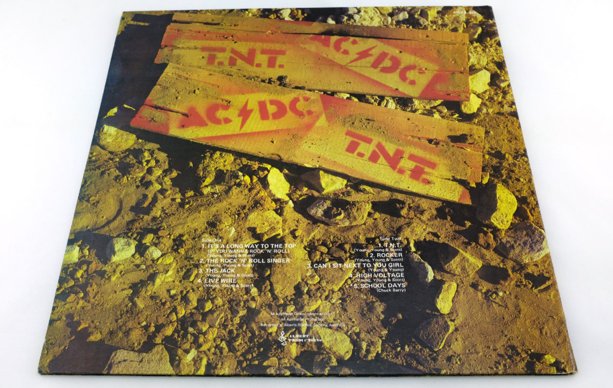 AC/DC T.N.T. LP Solid Black Label - Ozzy Collectibles