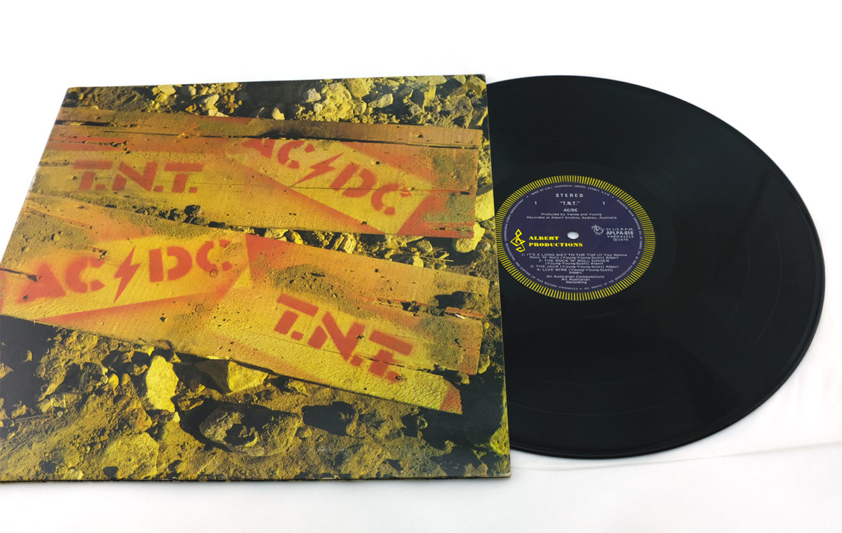 AC/DC T.N.T. TNT Vinyl LP Blue Roo 1st Pressing - Ozzy Collectibles
