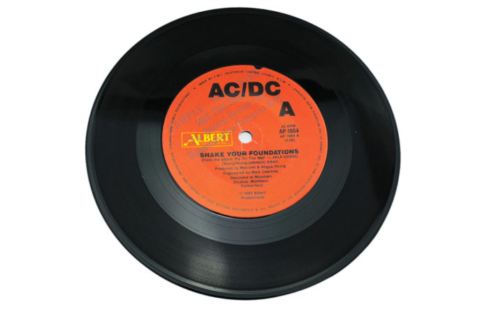 AC/DC Shake Your Foundations / Stand Up Promo 7” Vinyl