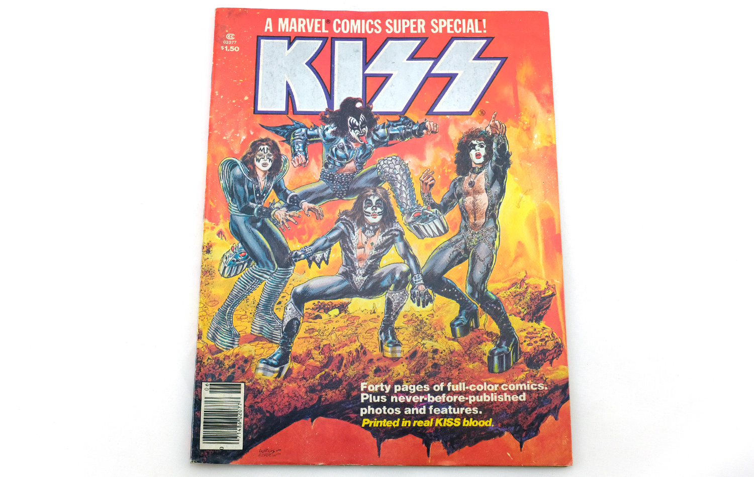 KISS: A Marvel Comics Super Special! Volume 1, Number 1, Marvel Vintage Comic Magazine
