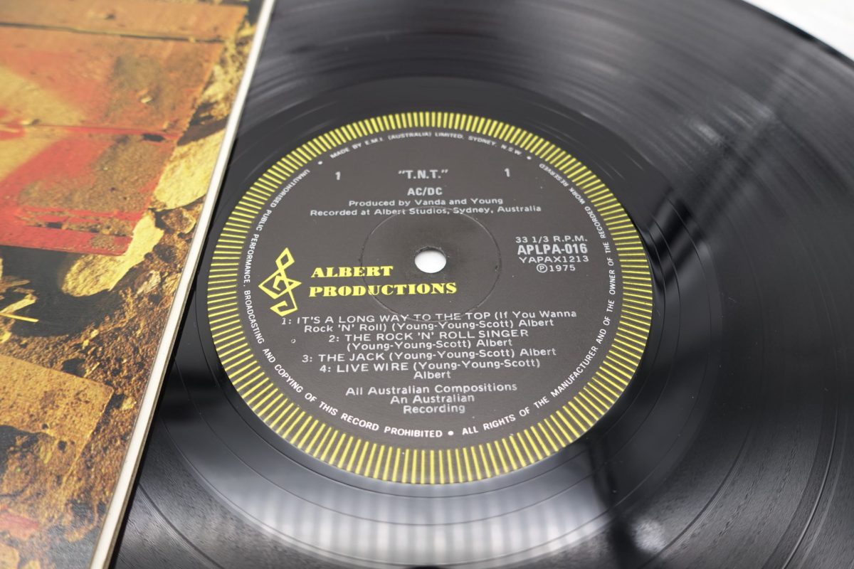 AC/DC T.N.T. TNT LP Black Label Alberts Vinyl LP Record - Ozzy Collectibles