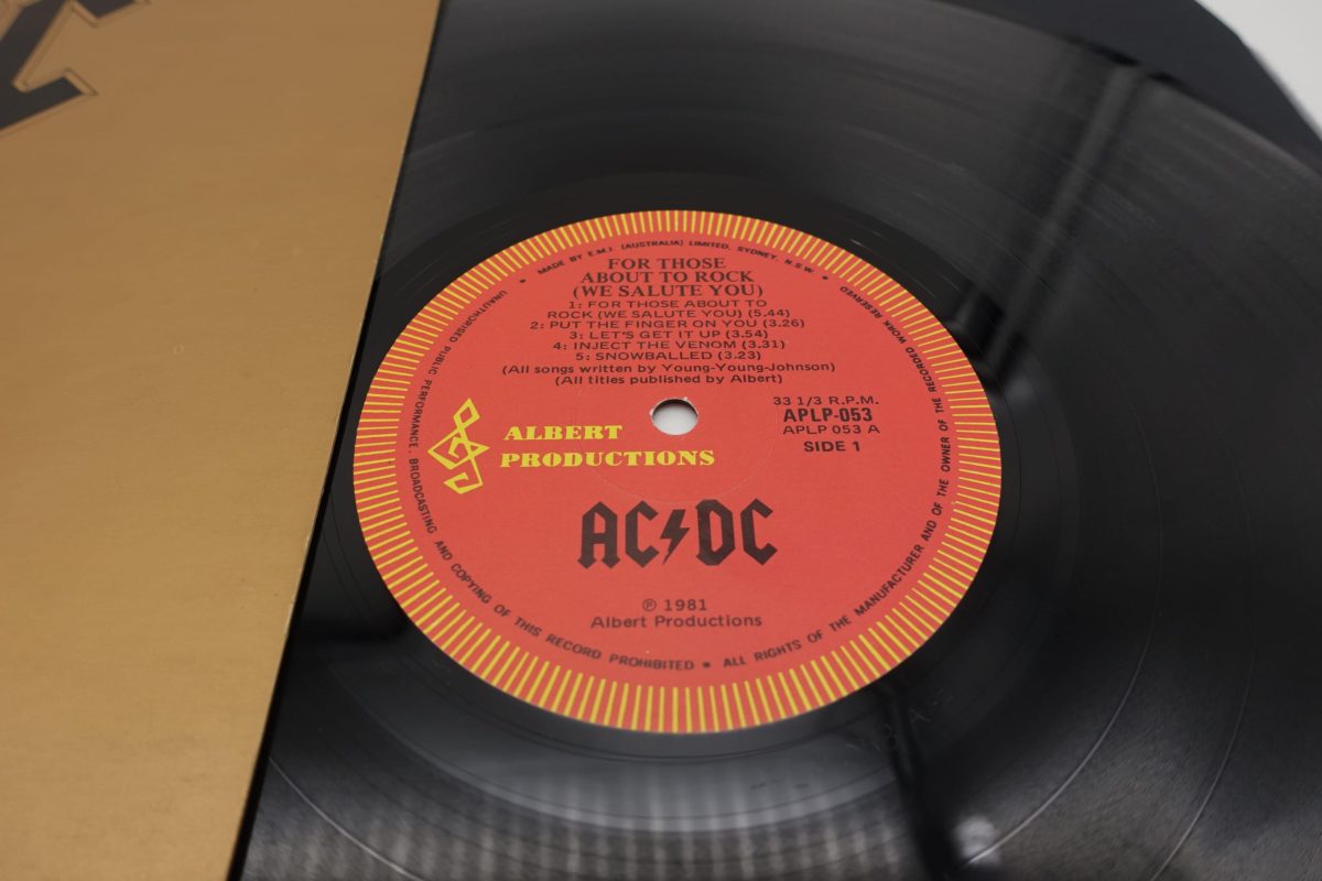 AC/DC For Those About To Rock Aussie 1st Press Vinyl LP + Promo Flyer ...