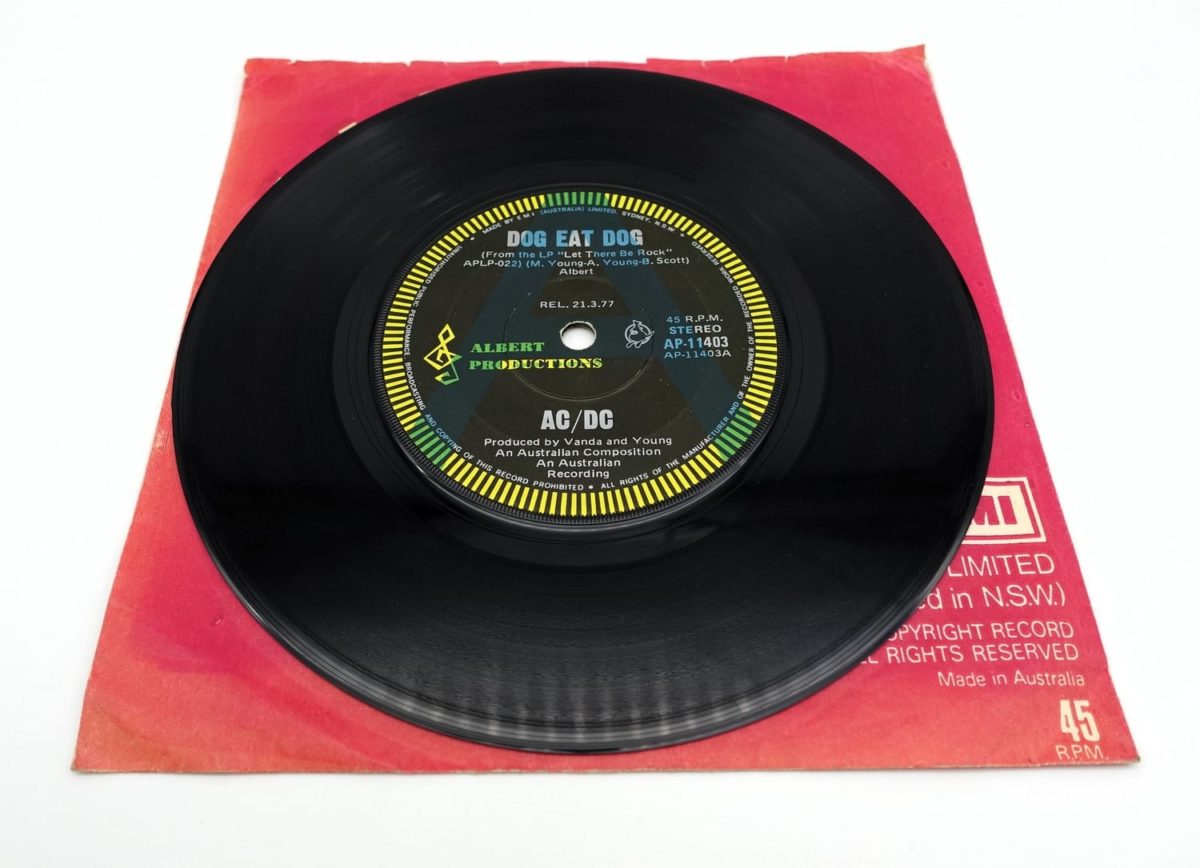 AC/DC Dog Eat Dog / Carry Me Home 7” “A” Label Promo Issue - Ozzy ...