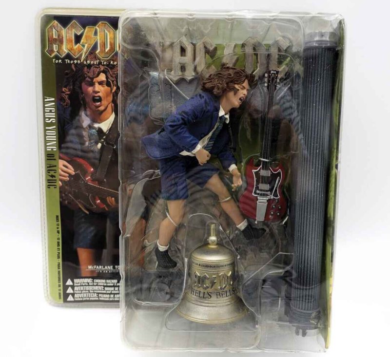 New 2001 AC/DC Angus Young Hell's Bells McFarlane Toys Action Figure ...