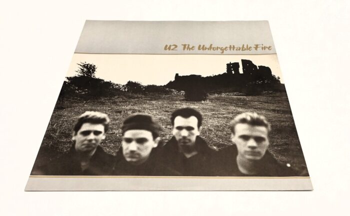 U2 The Unforgettable Fire 1984 Aussie Vinyl LP Record - Image 3