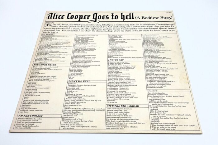 Alice Cooper Goes To Hell 1976 Aussie 1st Press Vinyl LP Record - Image 3