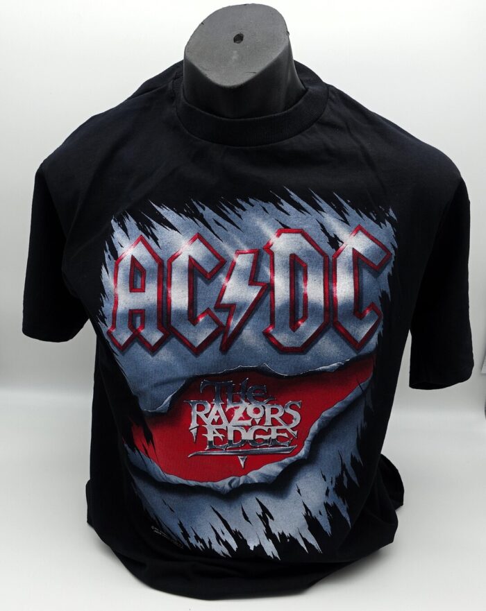 Vintage AC/DC 1990-91 The Razors Edge Australian & NZ Tour T-Shirt