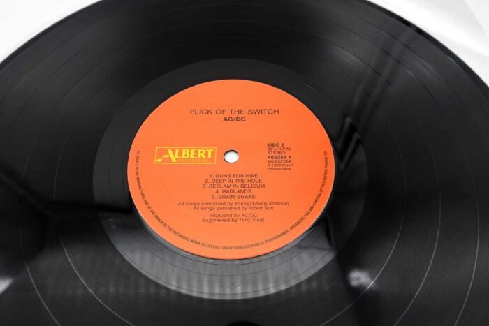 AC/DC Flick of The Switch Vinyl LP Record Aussie & NZ Promo Press - Image 5
