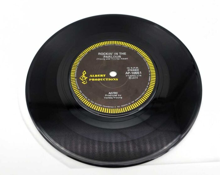 AC/DC Can I Sit Next To You Girl / Rockin’ 1974 A-Label Promo Vinyl - Image 4
