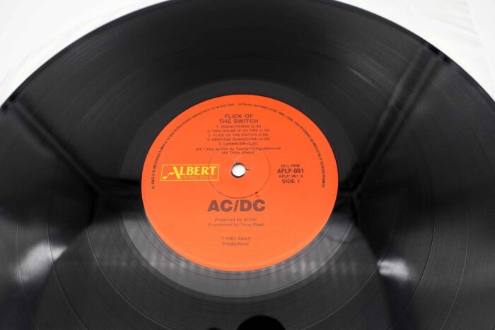 AC/DC Flick of The Switch Vinyl LP Record Alberts Aussie RARE Misprint ...